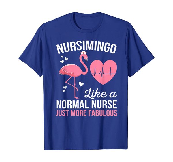 

nursimingo pink flamingo funny nurse gift t-shirt, White;black