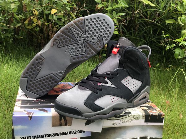 

jumpman 6 vi basketball shoes mens 6s black grey sports sneakers ship with size us7-13
