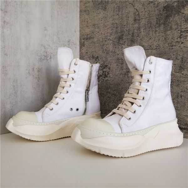 

thick sole female canvas ankle boots 2021 spring motorcycle boot women breathable high fashion sneakers 17#20/20d50, Black