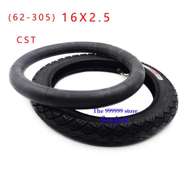 

motorcycle wheels & tires cst 16*2.5 inner outer tyre 62-305 16x2.50 tire fits small bmx, electric bikes (e-bikes), kids and scooters access