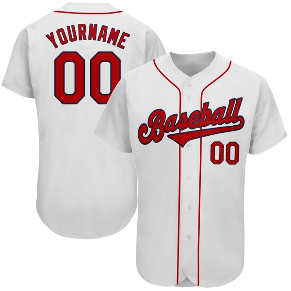 

custom white red-navy-9898 authentic baseball jersey, Blue;black
