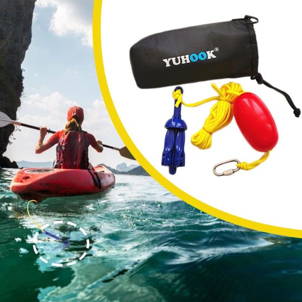 

rafts/inflatable boats universal 4-claw grapnel anchor aluminum portable folding kayak canoe boat marine lightweight buoy kit accesories