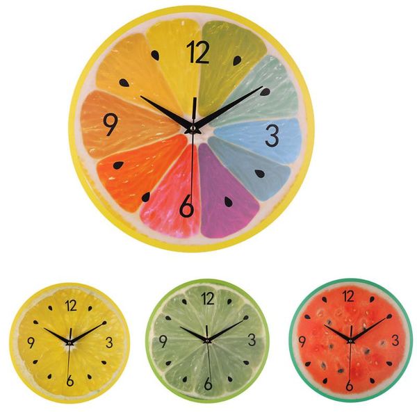 

wall clocks garden fruit refrigerator clock fashion creative message stickers magnetic suction