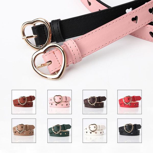 

belts elegzo women's belt fashion love pin buckle leather female jeans skirt waistband selling, Black;brown
