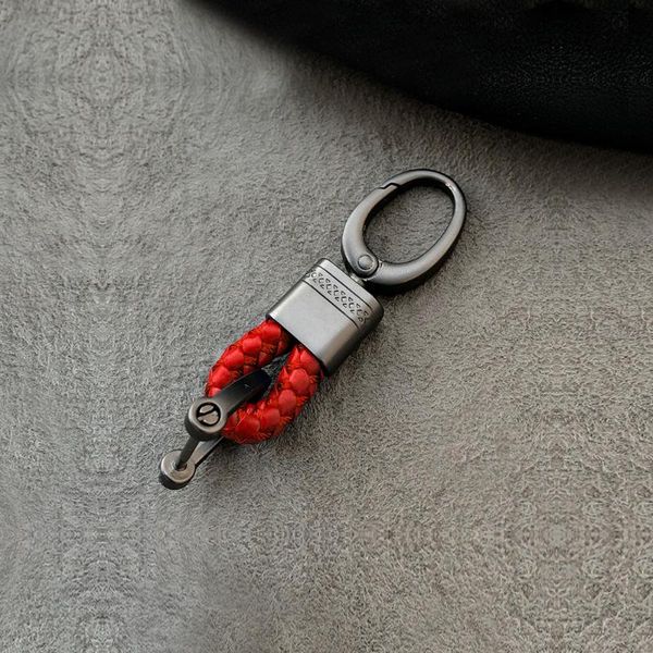

party favor men creative metal leather key chain ring keyfob car keyring keychain holder