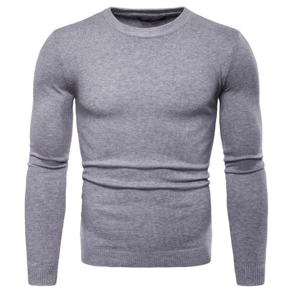 

men's sweaters autumn winter knitted men slim fit solid pullover male round neck casual knitwear bottoming shirt, White;black