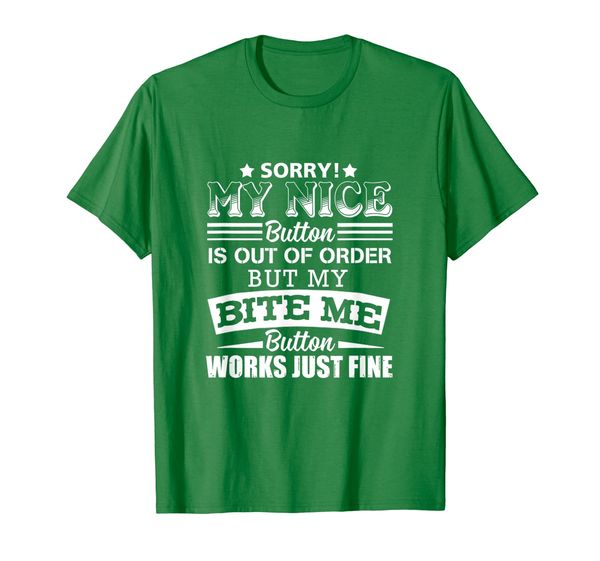 

My nice is out of order but my works just fine T-shirt, Mainly pictures