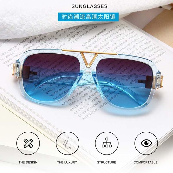 

sunglasses 2021 men and women same oval frame transparent, White;black
