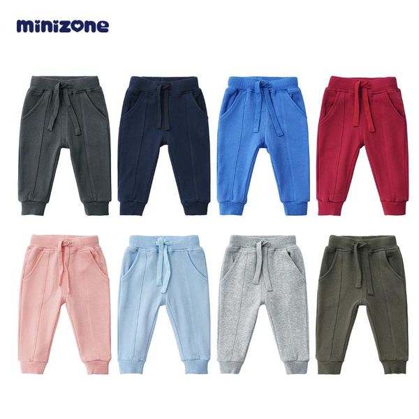 

trousers minizone pants casual autumn spring cotton for boy girl, Blue