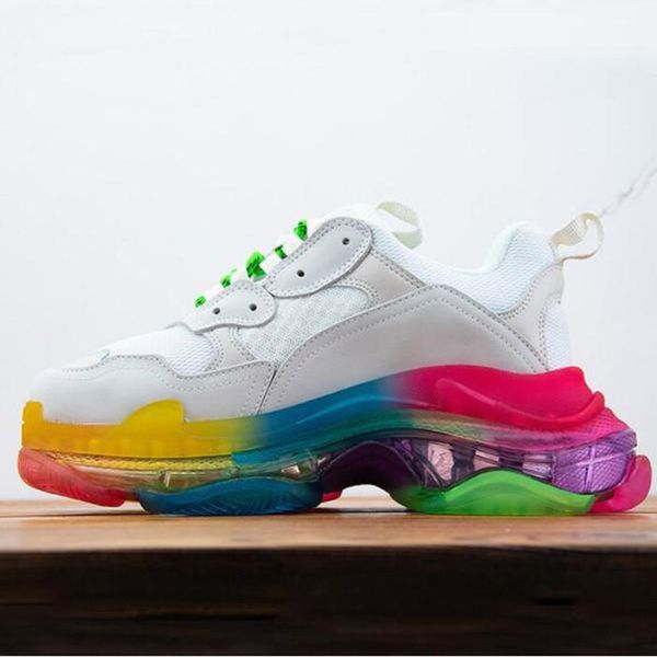 

2022 new colors bl triple s outdoor shoe green retros paris sneakers mens women designer shoes fashion outdoor old grandpa luxury traine, Black