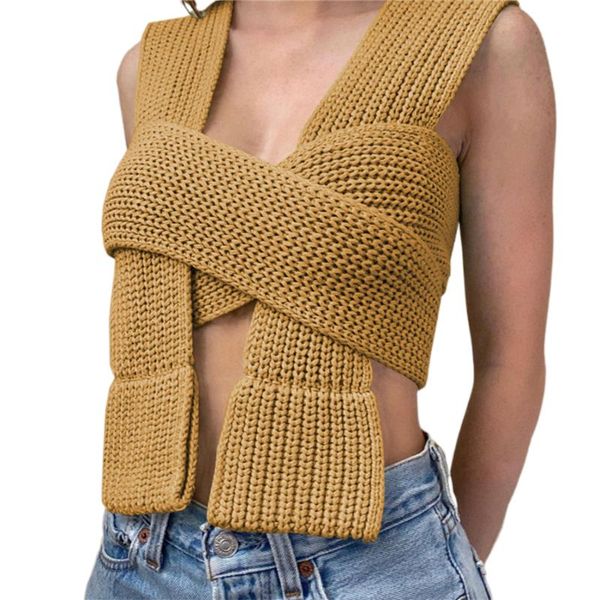 

women's t-shirt mixinni 2021 sleeveless knitted crop sweater autumn summer fashion vest black casual white jumper female pullover