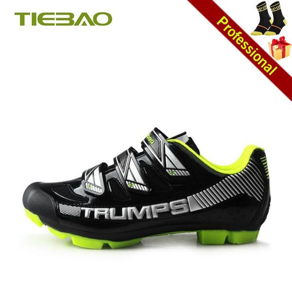 

cycling footwear tiebao mountain bike sneakers male famale sapatilha ciclismo mtb shoes self-locking breathable non-slip riding shoe, Black