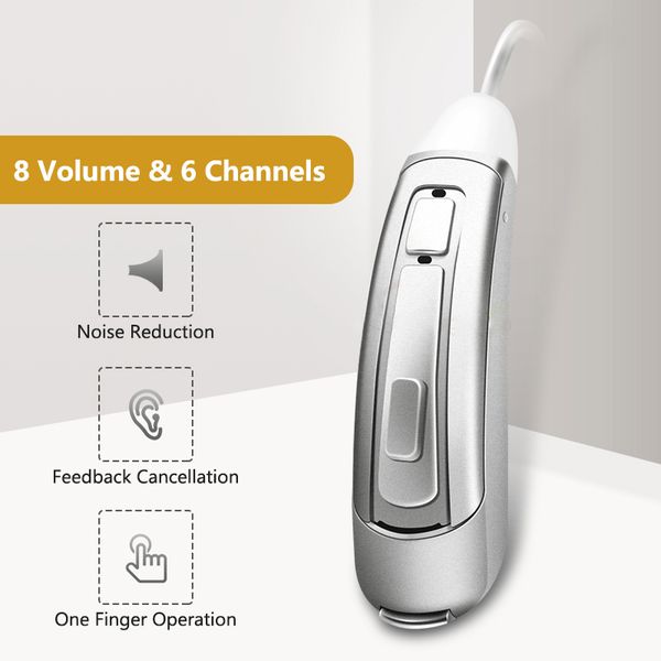 

wireless hearing aid mini invisible left&right ears adjustable sound amplifier for hard of hearing deafness elderly hearing aidscouts