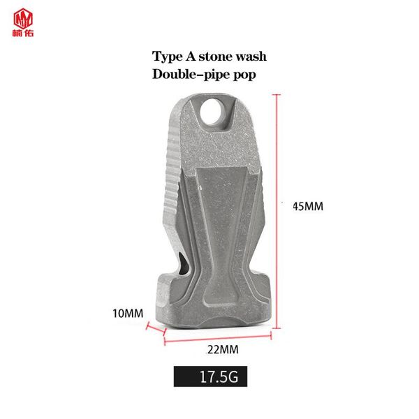 

outdoor gadgets 1pc titanium alloy whistle high-decibel blasting field rescue training camping hiking emergency survival