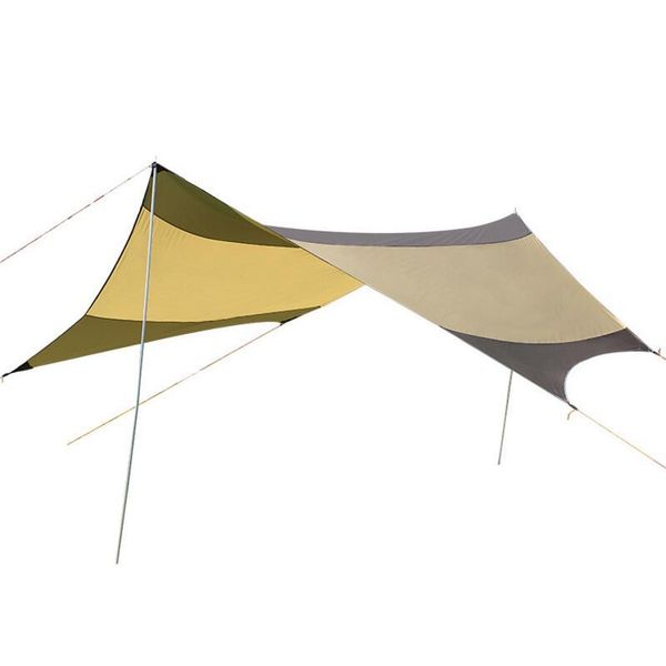 

550*560cm tarp sun shelter 210t oxford silver coated anti uv rainproof beach tent pergola awning canopy camping sunshelter tents and shelter