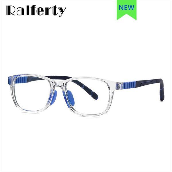 

sunglasses ralferty flexible children's glasses detachable computer anti-glare blue light kids myopia optical spectacles frame, White;black