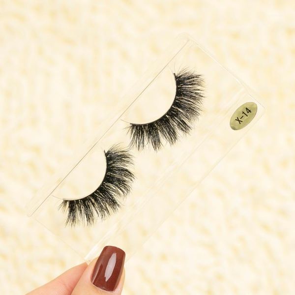 

faux ink lashes human hair lahes 3d silk mink eyelashes1