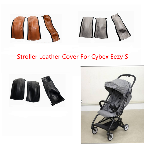

stroller parts & accessories pu leather covers for cybex eezy s armrest protective case cover pram bumper baby carriage handles