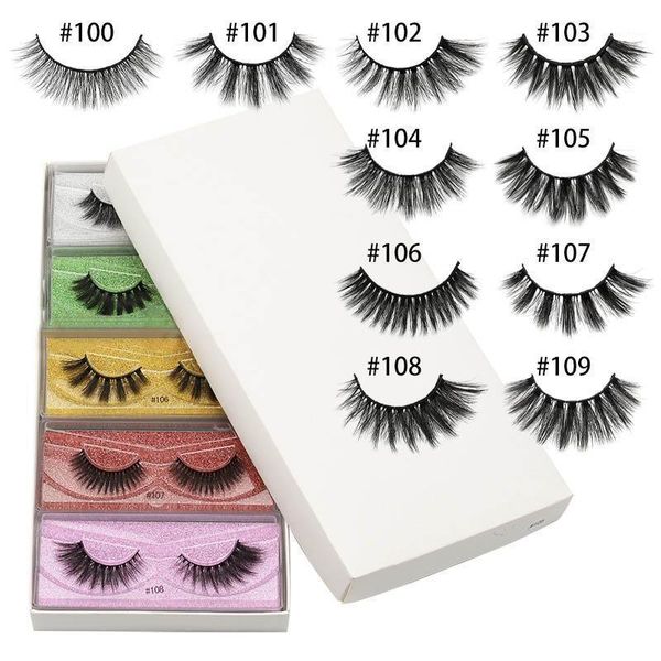 

natural false eyelashes 10/20pcs 3d mink wholesale makeup in bulk1