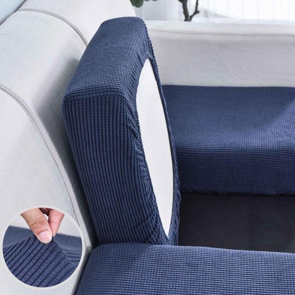 

chair covers sofa seat cushion cover elastic furniture protector polar fleece plush case for 1/2/3 seater sofas stretch