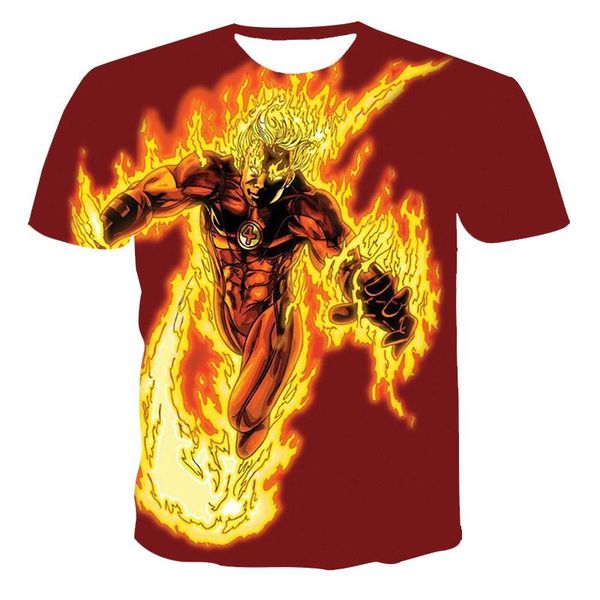 

men's t-shirts 2021 summer 3d printing fashion trend creative design t-shirt color street cool style classic, White;black