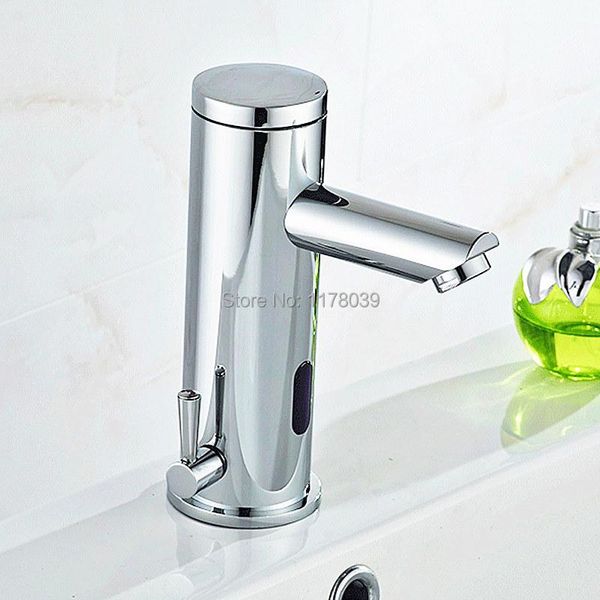

bathroom sink faucets deck mounted dc/ac and cold intelligent sensor mixer tap,contemporary basin smart automatic induction faucet,j16979