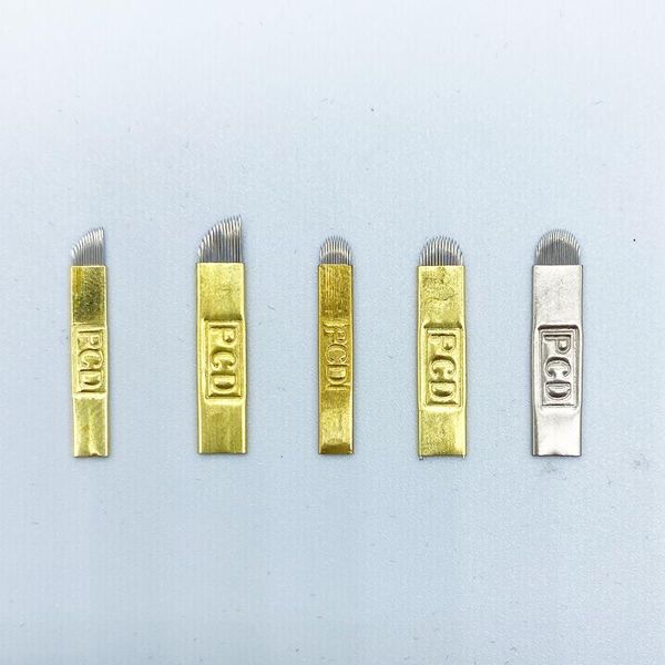 

tattoo needles nano blade laminas microblading pcd hard 12/14/12u/14u for 3d embroidery pernement makeup eyebrow machine