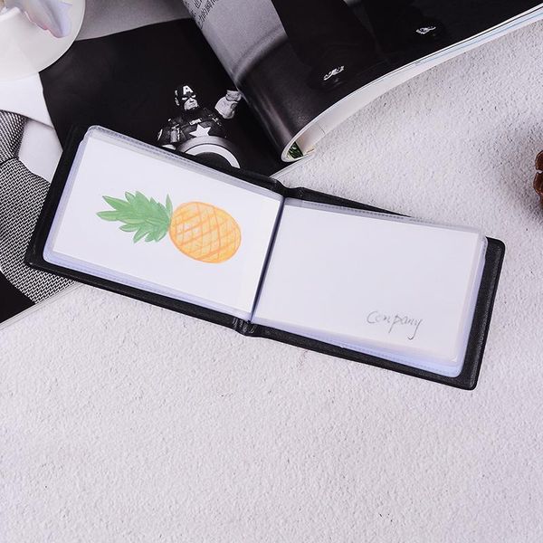 

card holders 1pcs black pu leather cards id holder book case keeper organizer business vintage bag passport, Brown;gray