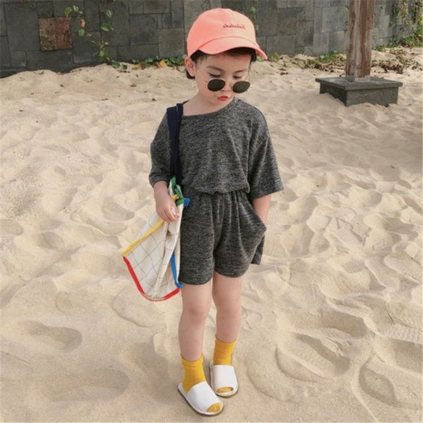 

kids summer clothes girls set for children 2pecs tracksuit short sleeve tshirt+shorts baby girl sport suit costume, White