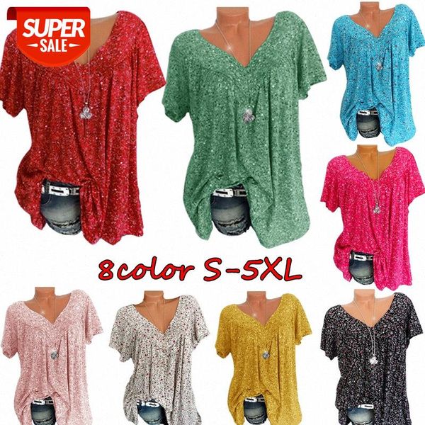 

[in stock]product european and american women's summer style v-neck loose short-sleeved printed t-shirt #oe1a, White