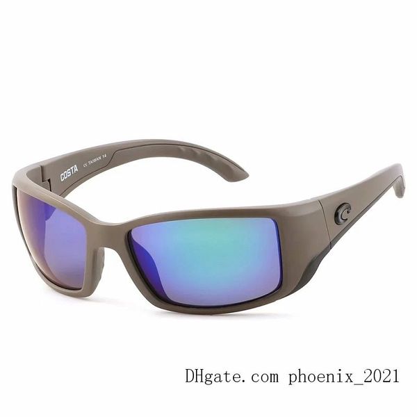 

classic costa sunglasses for men luxury designers sun glasses uv400 high-quality polarized pc lens 580p color coated tr-90 frame - model bla, White;black
