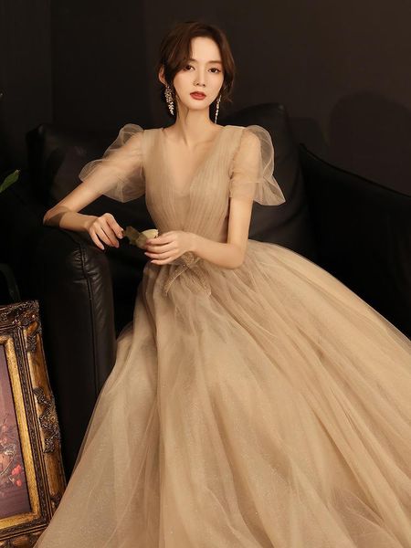 

ethnic clothing women long a line prom dresses 2021 v-neck lacing up evening dress party gown vestidos de festa, Red