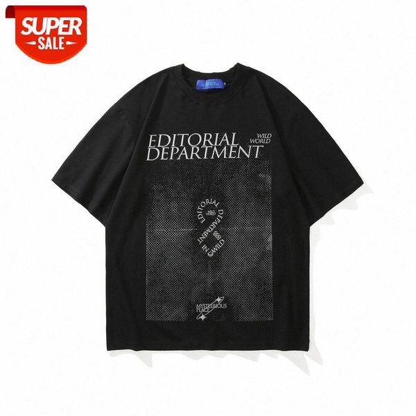 

letter printing short-sleeved t-shirt men's ins european and american five-point sleeves summer street flow loose half-sleeved #gb1a, White;black