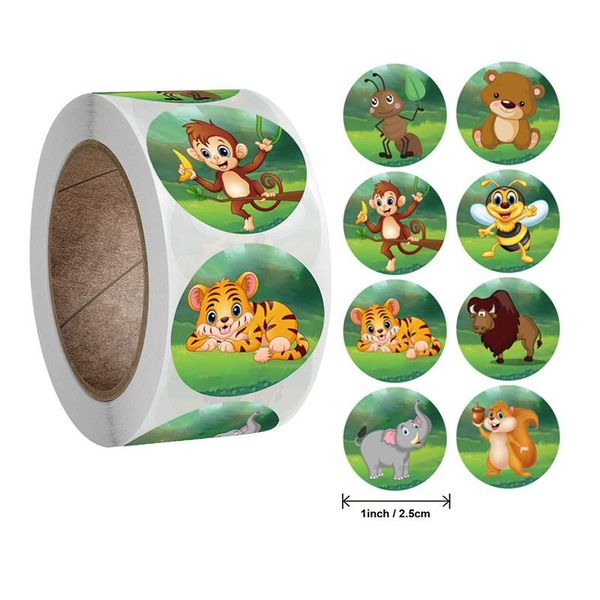 

gift wrap 500pcs sealing animals cartoon toys stickers love design diary birthday decorations teacher reward