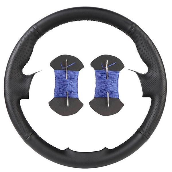 

steering wheel covers diy hand-stitched car cover artificial leather breathable for- e90 320i 325i 330i 335i e87 120i 130i