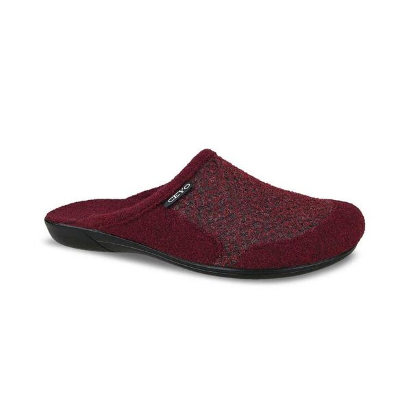 

slippers ceyo 9866-44 slipper women red burgundy green black casual winter homewear home wear