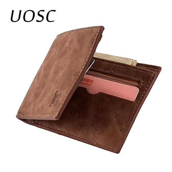 

wallets uosc coin bag zipper 2021 men short small money purses card holder dollar price slim wallet for male, Red;black