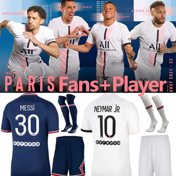 

messi mbappe hakimi sergio ramos wijnaldum soccer jerseys 21/22 psg maillots football shirt 2021 2022 marquinhos kits sock full sets, Black;yellow