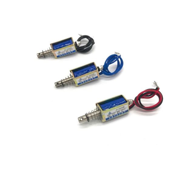 

smart home control pull type jf-0530b dc 6v 12v 24v linear solenoid electromagnet 300ma force 5n travel 10mm
