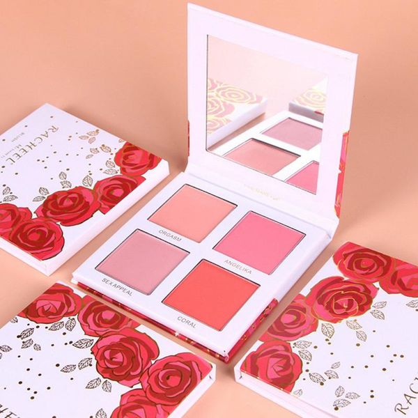 

blush 4 color maquiagem palette rouge face blusher makeup powder pallete