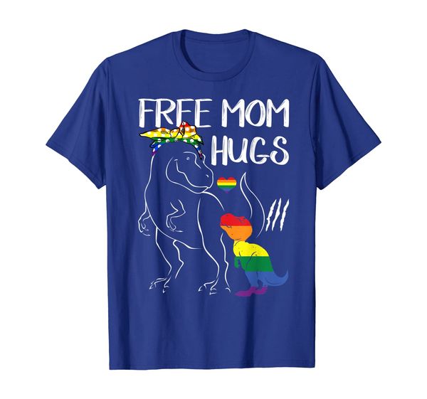 

mom hugs lgbt pride mama dinosaur rex t-shirt gift, White;black