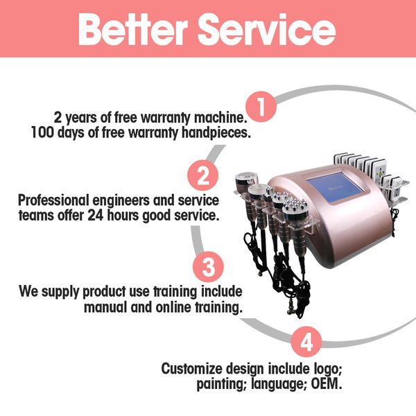 

laser liposuction machines 6 in 1 ultrasonic cavitation slimming machine custom logo 2-year warranty lipo laser 40k rf vacuum radio frequenc