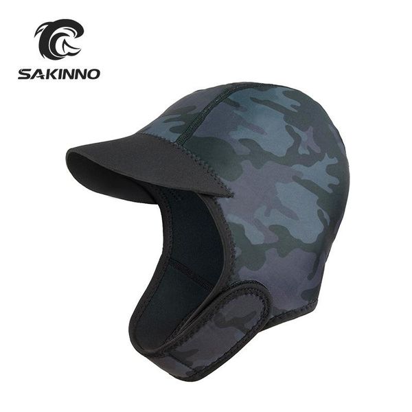 

shower caps 2mm diving head band warm cold-proof wear-resistant camouflage cap sun-resistant quick-dry surfing snorkeling winter swim