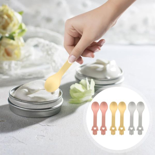 

eyebrow tools & stencils 6pcs practical facial cream spoons mask extract