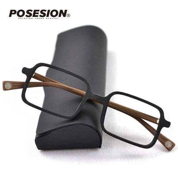 

fashion sunglasses frames posesion wood glasses men optical myopia prescription eyeglasses women oculos feminino lentes opticos mujer gafas, Black