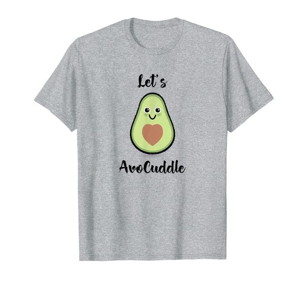 

let's avocuddle t-shirt avocado vegan farmer lover gift idea, White;black