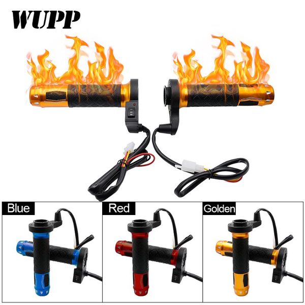 

handlebars wupp 12v motorcycle electric heated handle two-speed temperature adjustable aluminum alloy universal waterproof