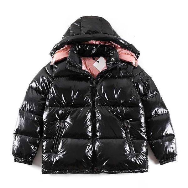 

womens winter down coats women outwear parkas jackets fashion letters pattern light weight bright coat mens solid zipper pocket clothing, Black