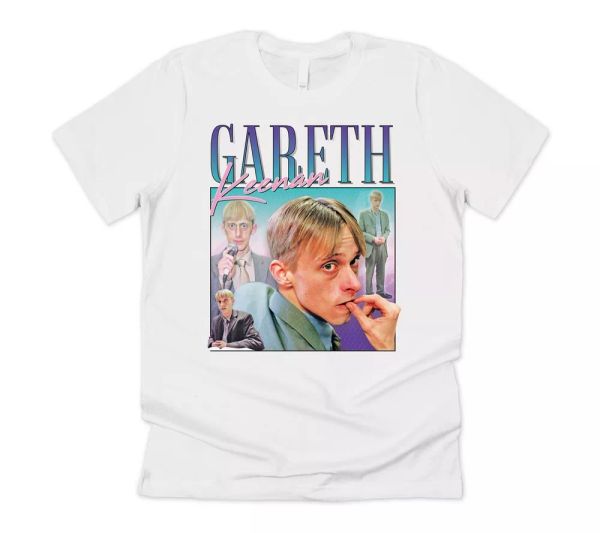 

Gareth Keenan Homage T-shirt Tee Funny UK Office Icon Retro 90's Vintage Retro, White;black