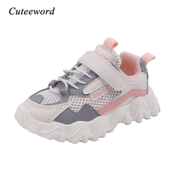 

children shoes girls sneakers boys sport child casual leisure breathable mesh kids running toddler, Black;red